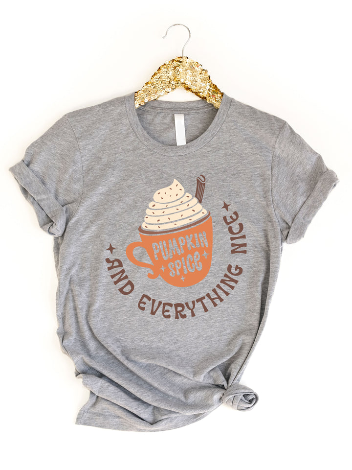 Pumpkin Spice & Everything Nice Latte Graphic Tee