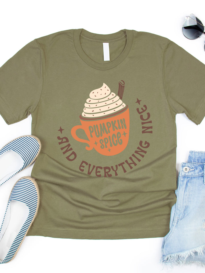 Pumpkin Spice & Everything Nice Latte Graphic Tee