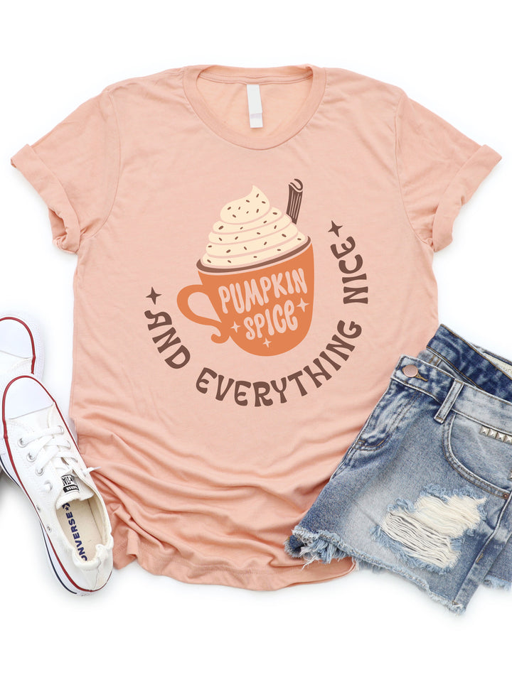 Pumpkin Spice & Everything Nice Latte Graphic Tee