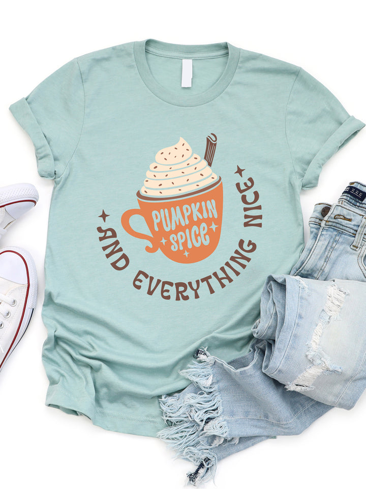 Pumpkin Spice & Everything Nice Latte Graphic Tee