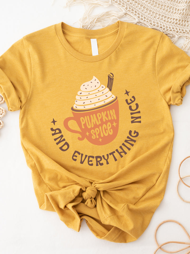 Pumpkin Spice & Everything Nice Latte Graphic Tee