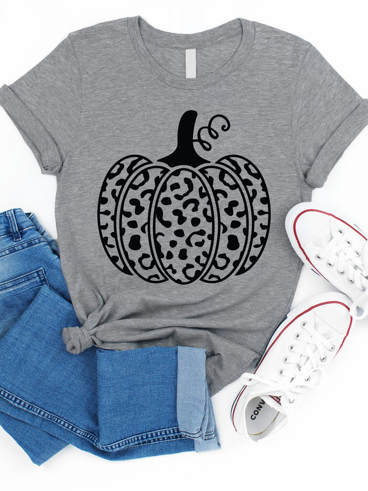Cheetah Outline Pumpkin Graphic Tee