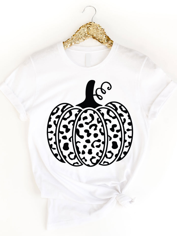 Cheetah Outline Pumpkin Graphic Tee