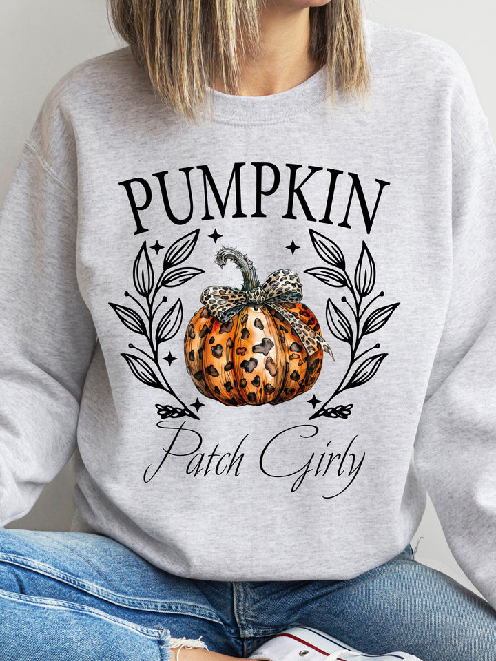 Pumpkin Patch Girly Graphic Sweatshirt