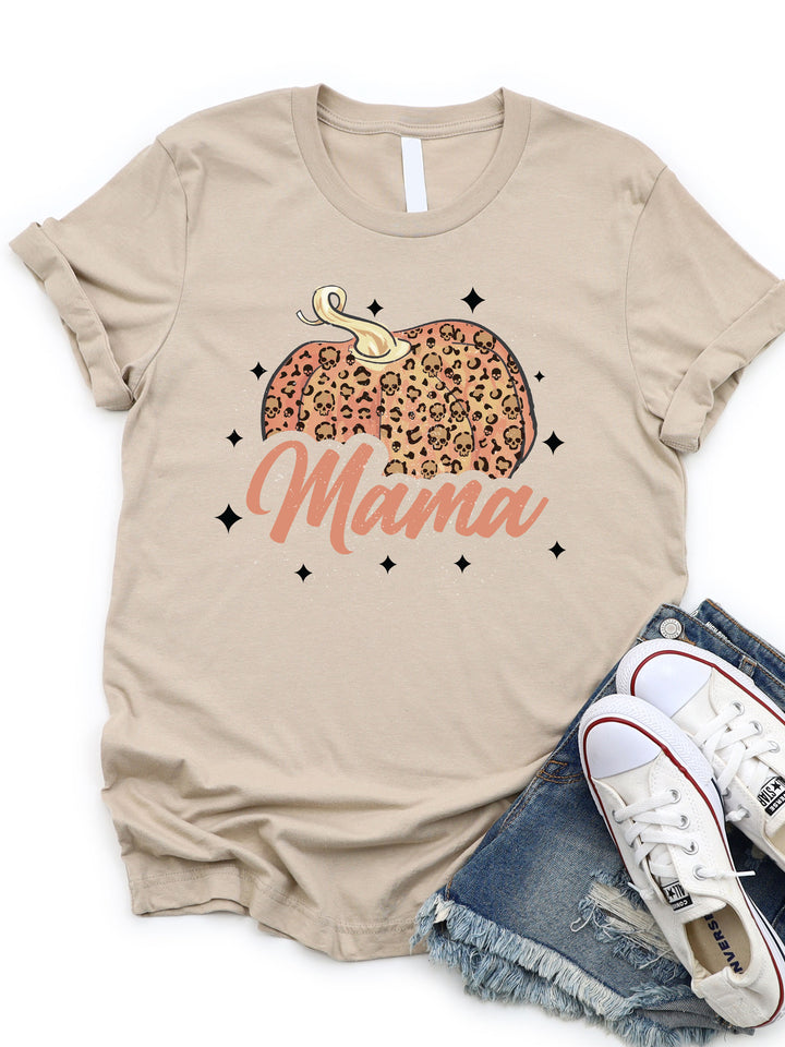 Mama - Pumpkin (Skull Pattern) Graphic Tee