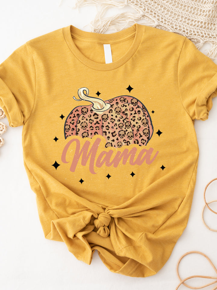 Mama - Pumpkin (Skull Pattern) Graphic Tee