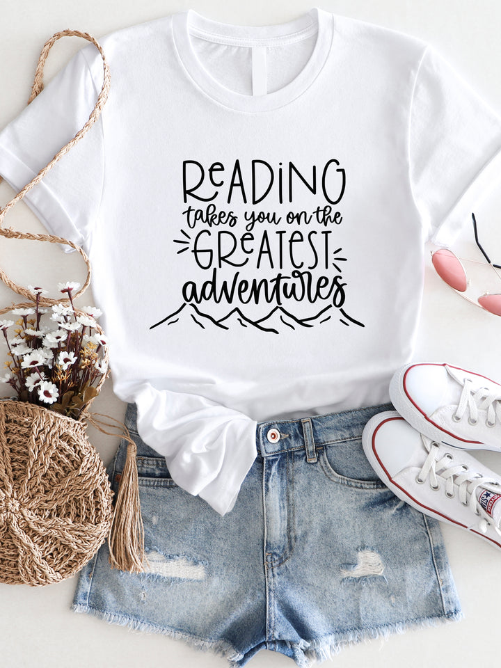 Reading takes you on the Greatest Adventures Graphic Tee