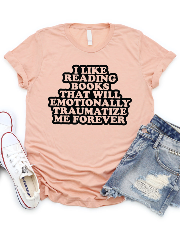 Emotionally Traumatic Books Graphic Tee