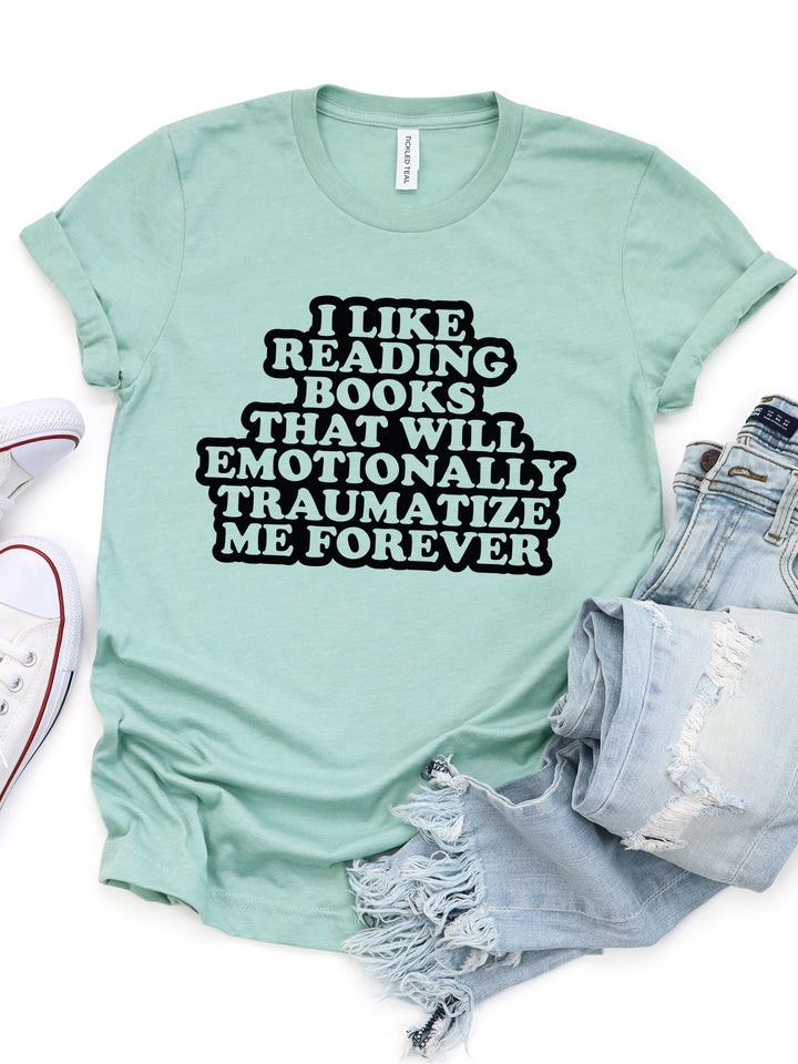 Emotionally Traumatic Books Graphic Tee