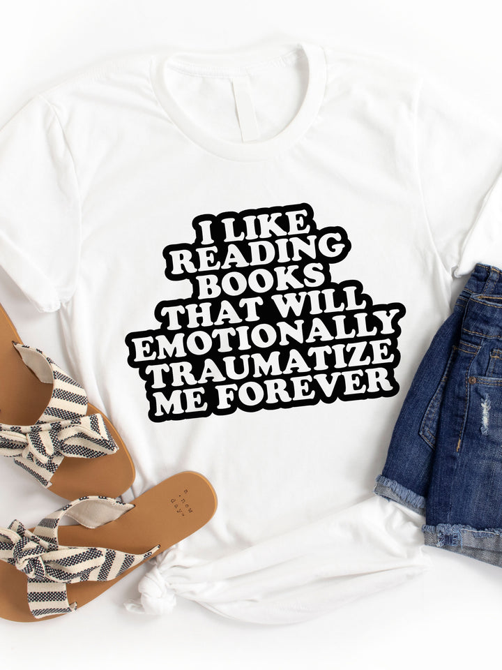 Emotionally Traumatic Books Graphic Tee