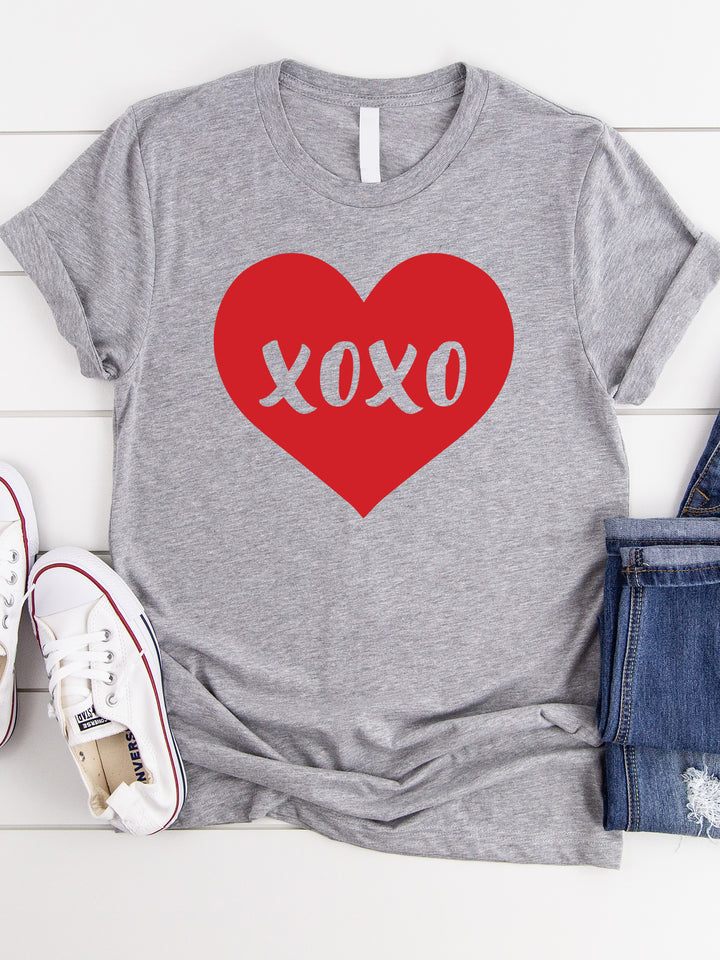 Red Heart XOXO Graphic Tee