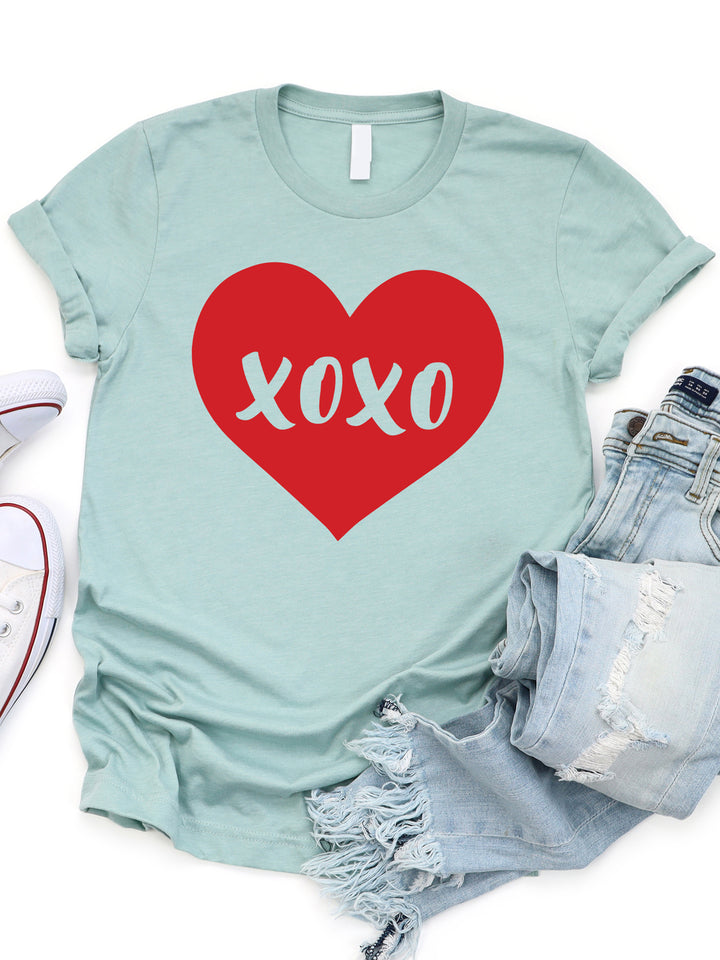 Red Heart XOXO Graphic Tee