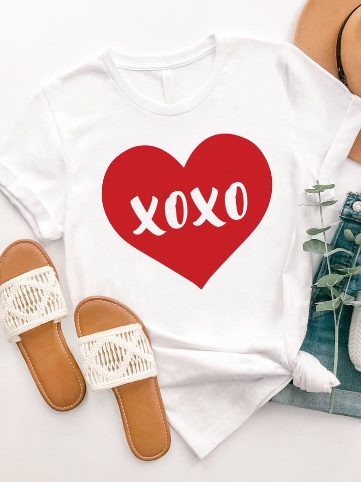 Red Heart XOXO Graphic Tee