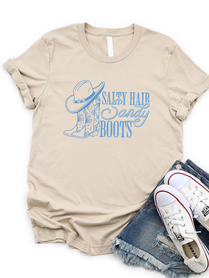 Salty Hair Sandy Boots Graphic Tee