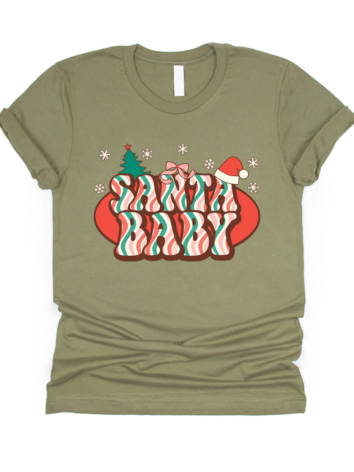 Santa Baby Retro Graphic Tee