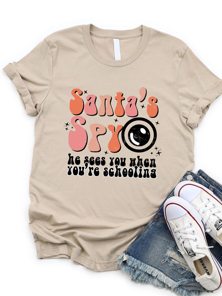Santa's Spy Graphic Tee