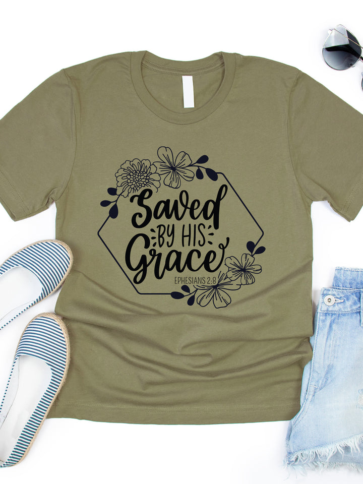 Saved By Grace Graphic Tee
