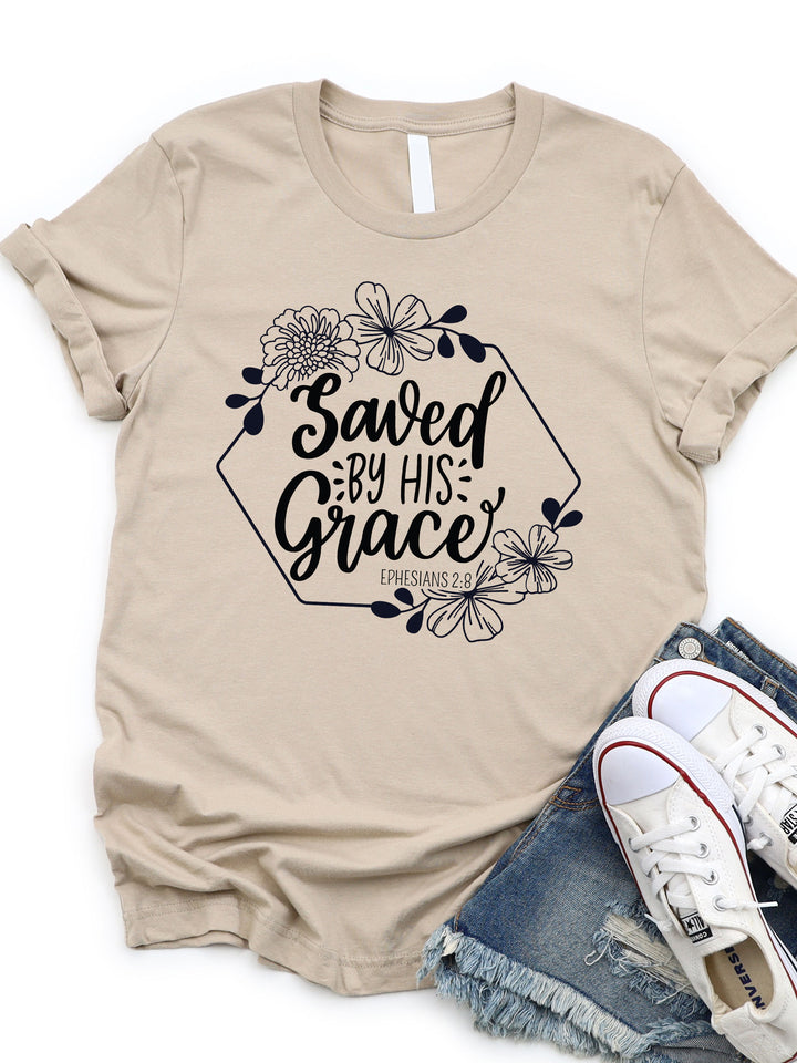 Saved By Grace Graphic Tee