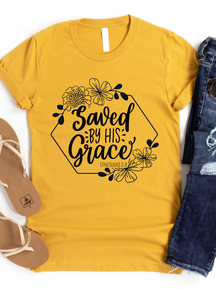 Saved By Grace Graphic Tee