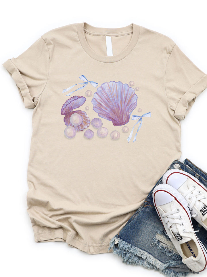 Pearls and Bows Coquette Graphic Tee