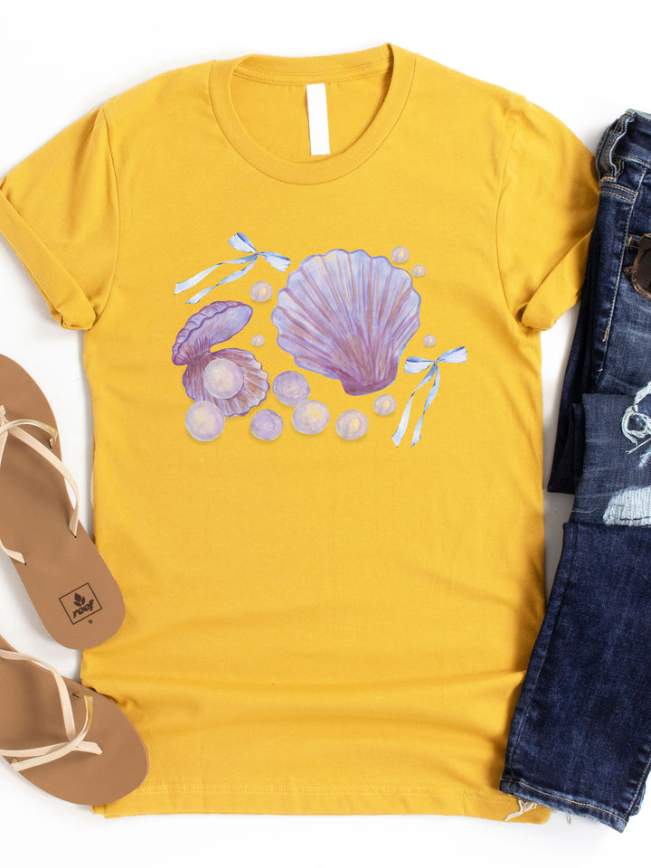 Pearls and Bows Coquette Graphic Tee