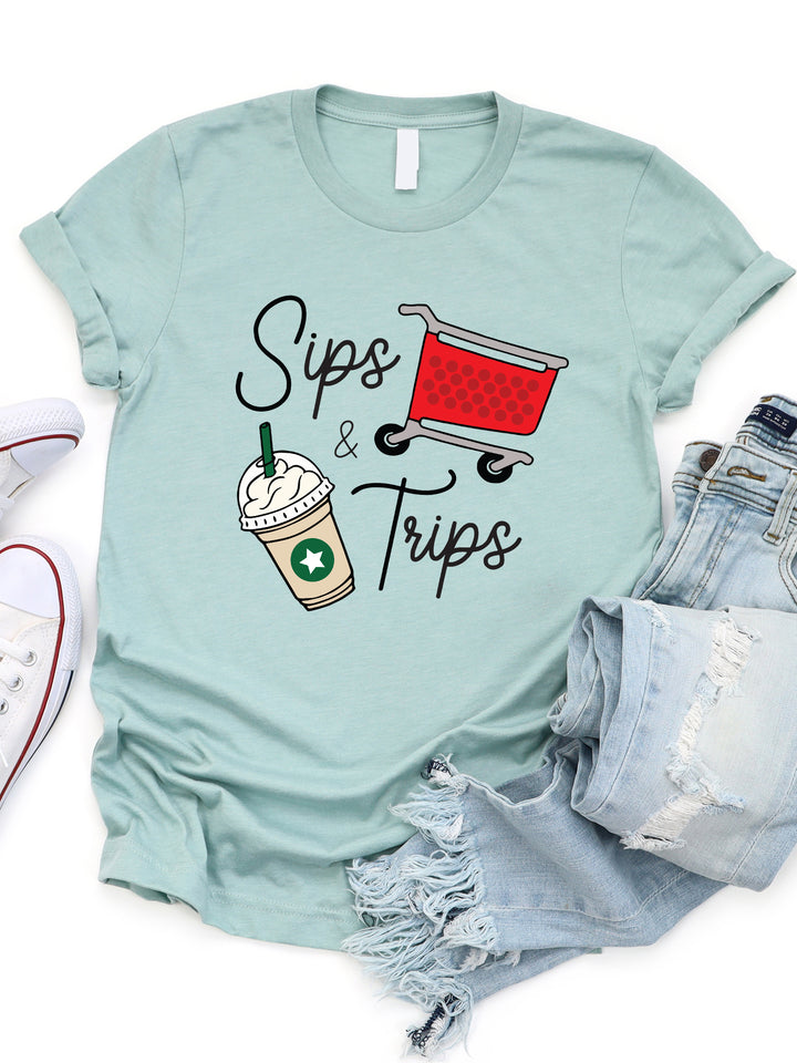 Sips & Trips Graphic Tee