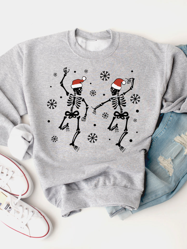 Santa Skeletons - Christmas Graphic Sweatshirt
