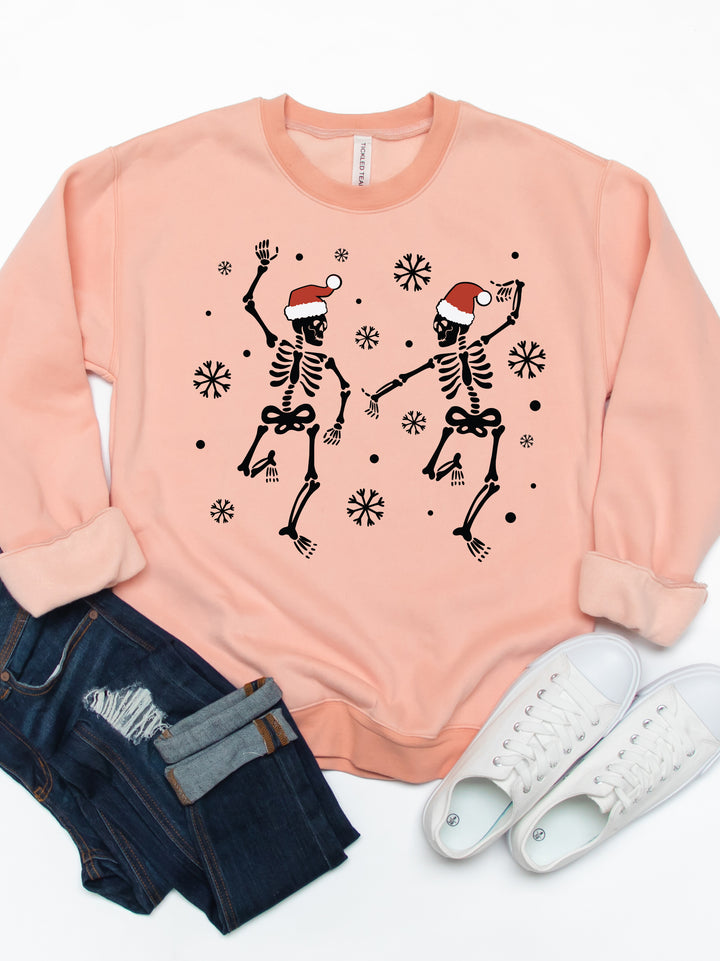 Santa Skeletons - Christmas Graphic Sweatshirt