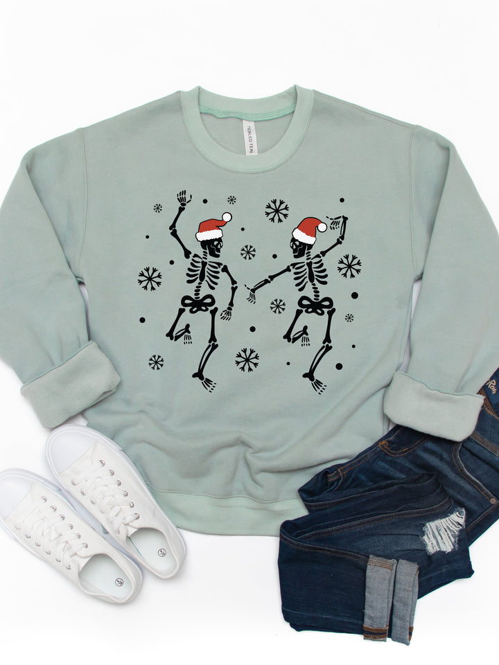 Santa Skeletons - Christmas Graphic Sweatshirt