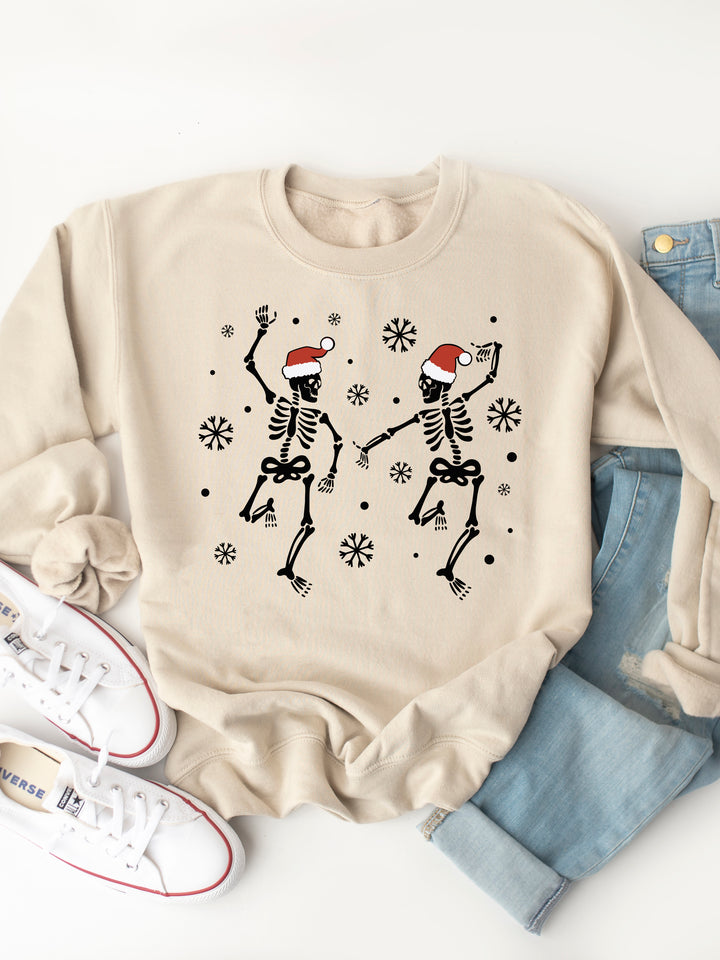 Santa Skeletons - Christmas Graphic Sweatshirt