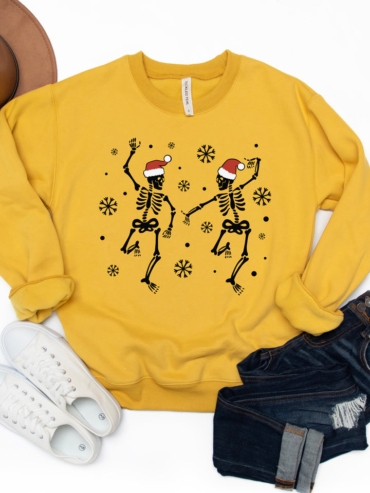 Santa Skeletons - Christmas Graphic Sweatshirt
