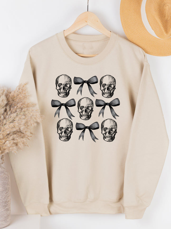Skulls And Bows Graphic Sweatshirt