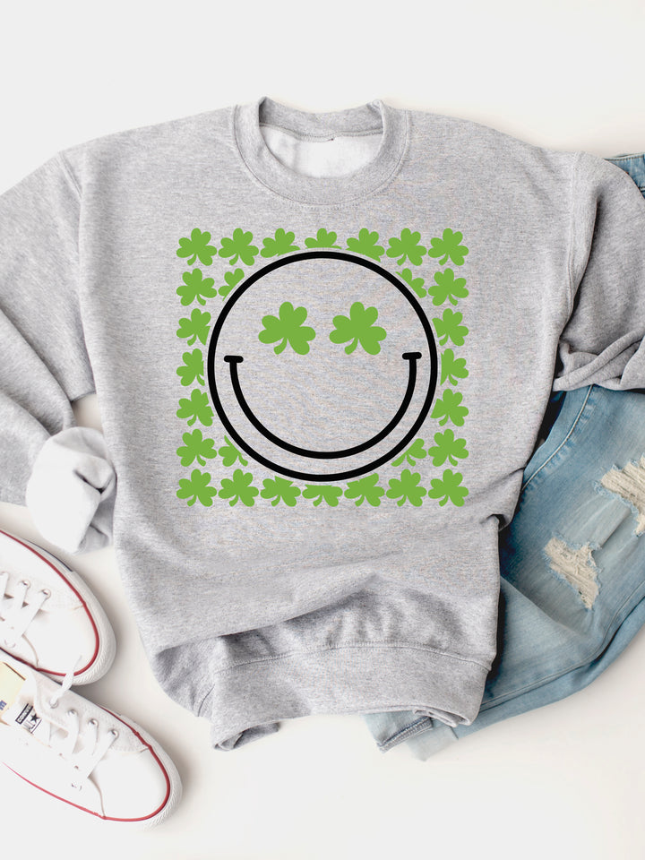 Clover Smiley - Graphic Sweatshirt