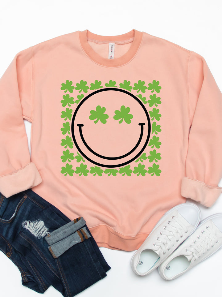 Clover Smiley - Graphic Sweatshirt