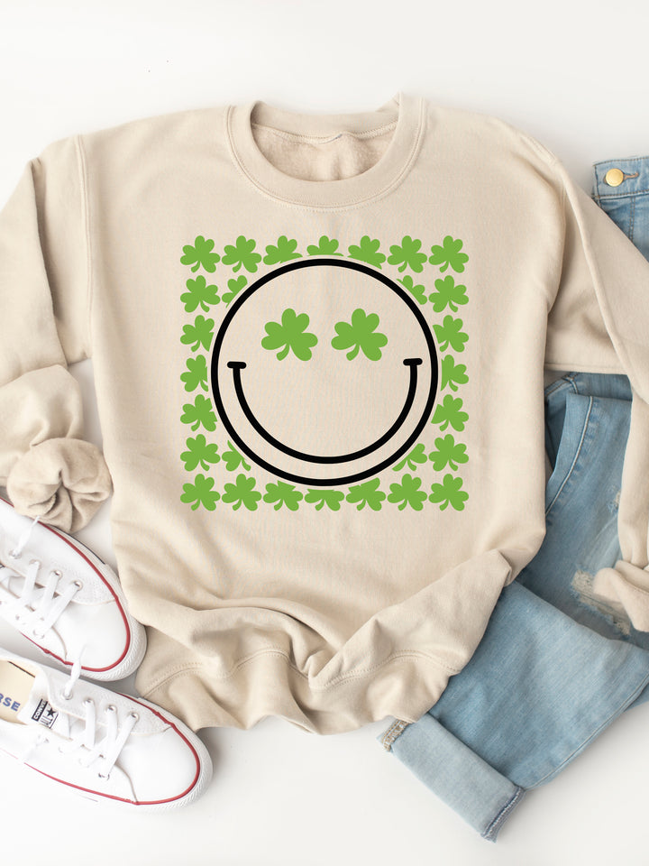Clover Smiley - Graphic Sweatshirt