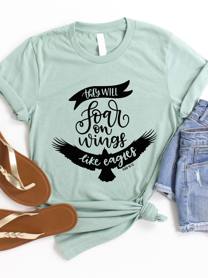Soar On Wings Like Eagles Graphic Tee