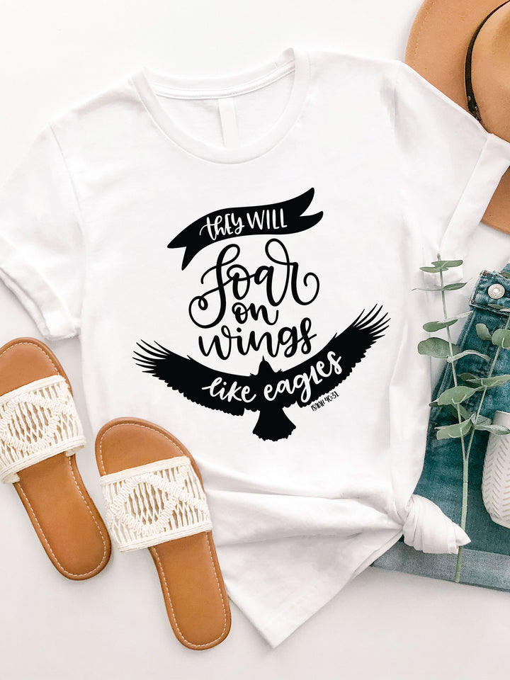 Soar On Wings Like Eagles Graphic Tee