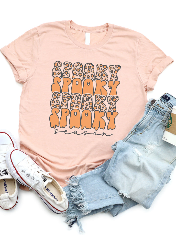 Spooky Season Cheetah Graphic Tee