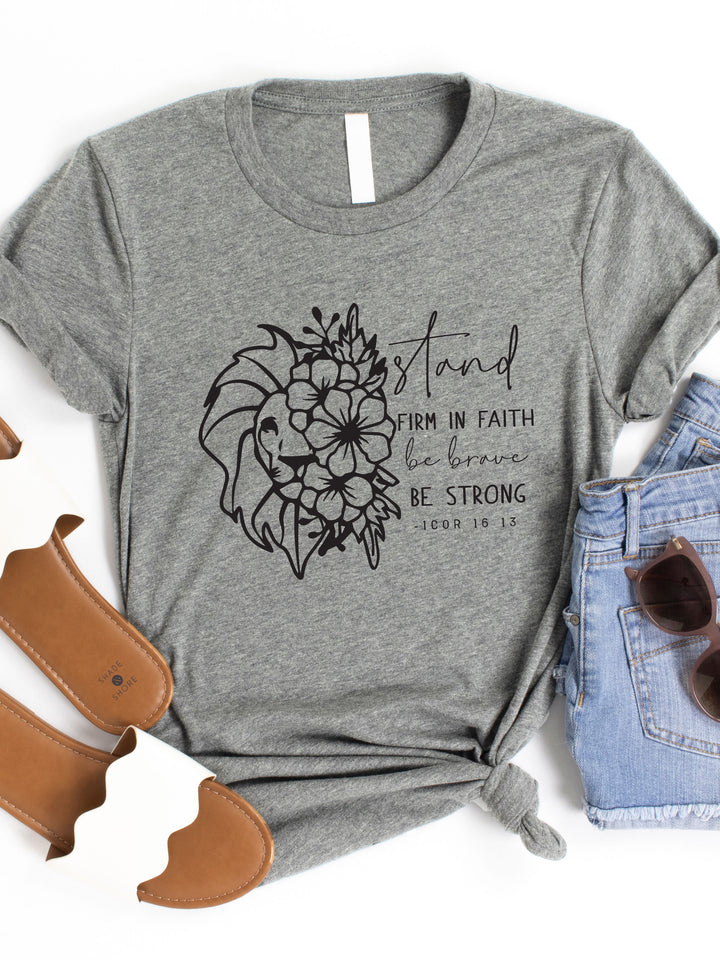 Stand Firm In Faith Graphic Tee