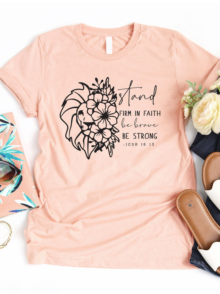 Stand Firm In Faith Graphic Tee