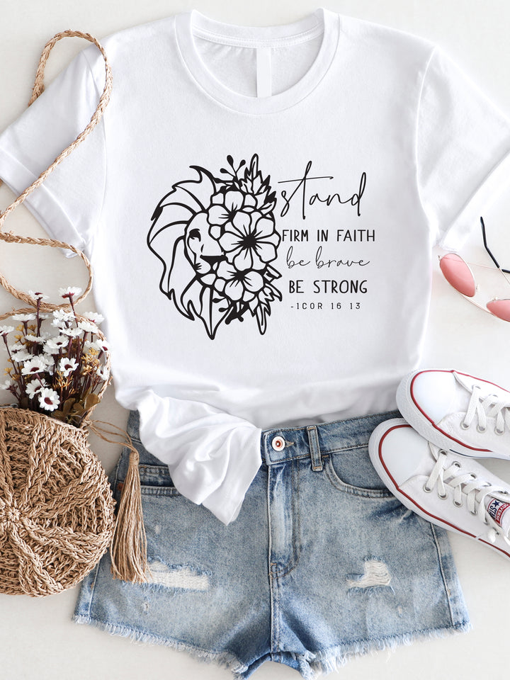 Stand Firm In Faith Graphic Tee