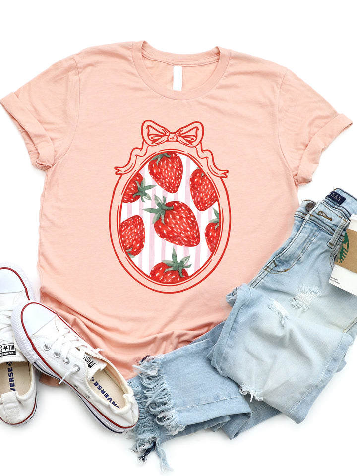 Strawberry Coquette Frame Graphic Tee