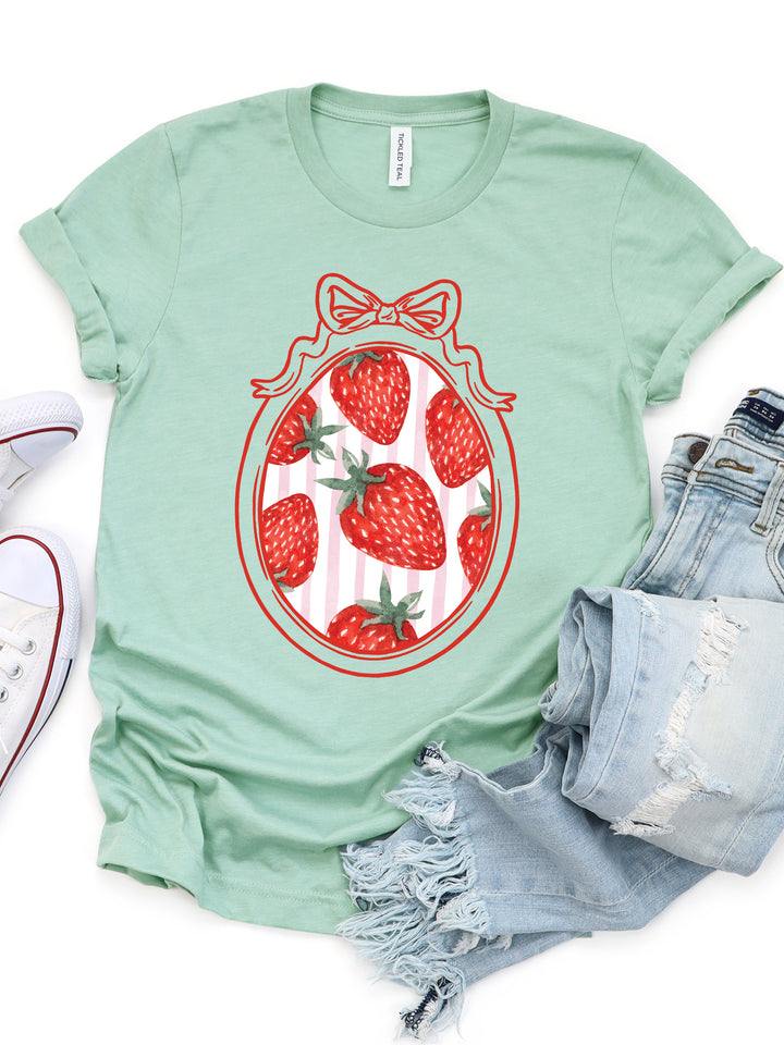 Strawberry Coquette Frame Graphic Tee
