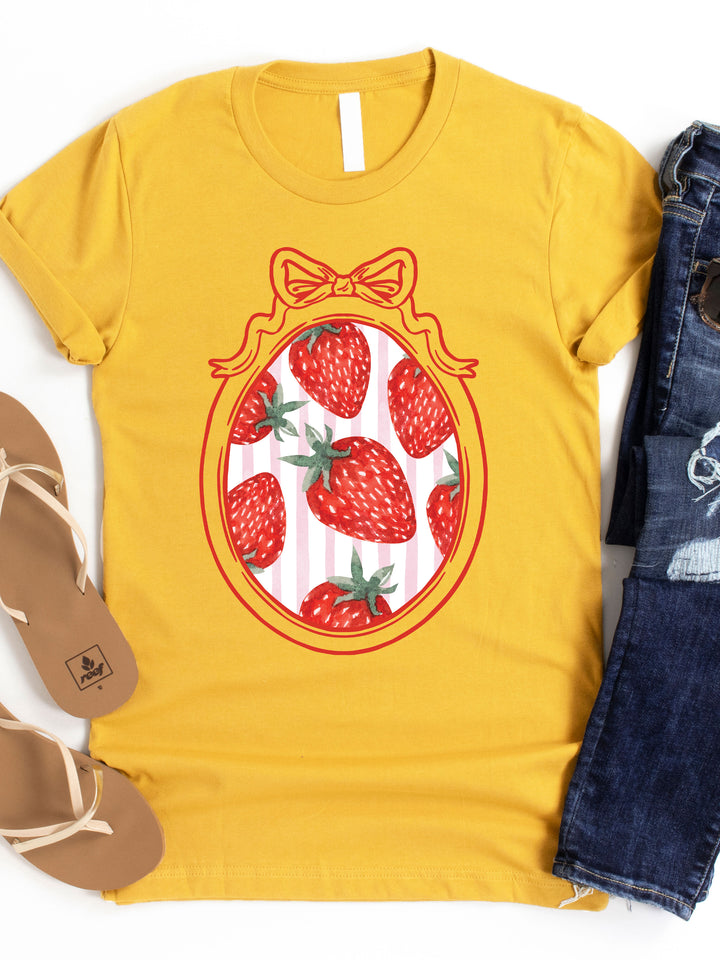 Strawberry Coquette Frame Graphic Tee