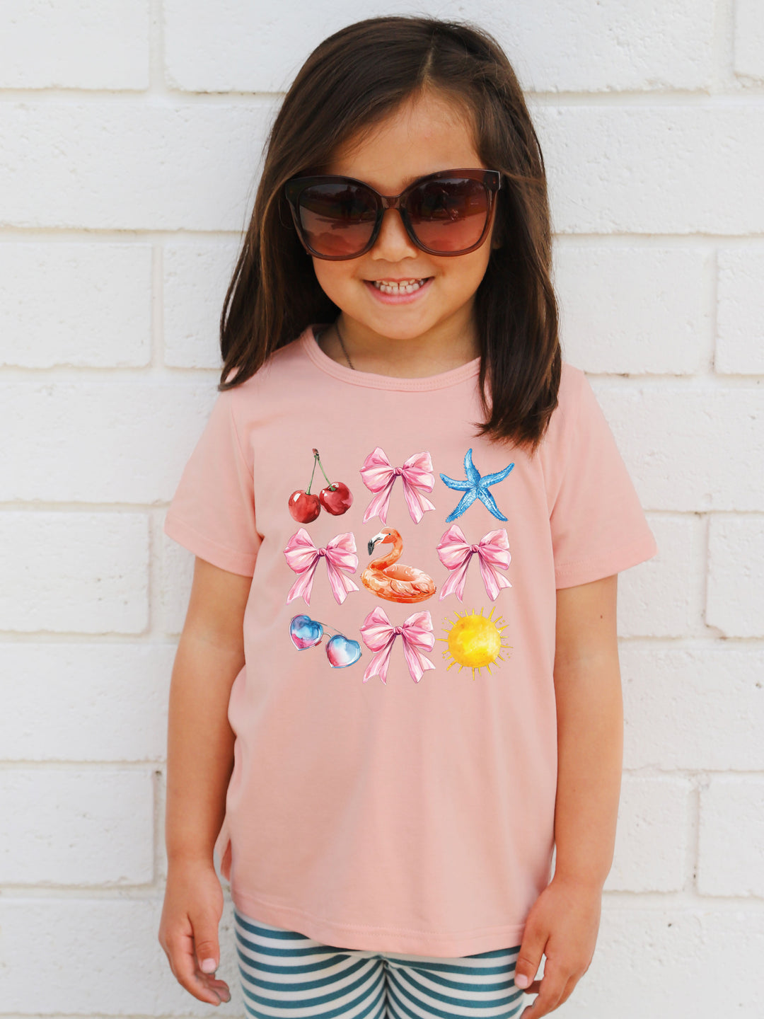 Summer & Bows Kids Graphic Tee