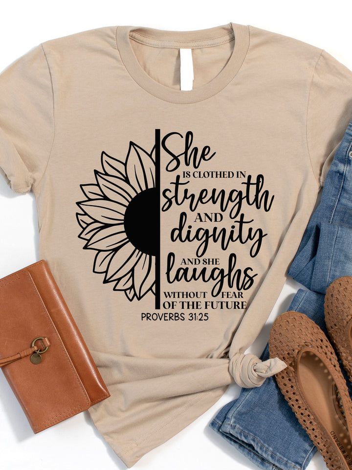 She Is Clothed In Strength & Dignity Graphic Tee