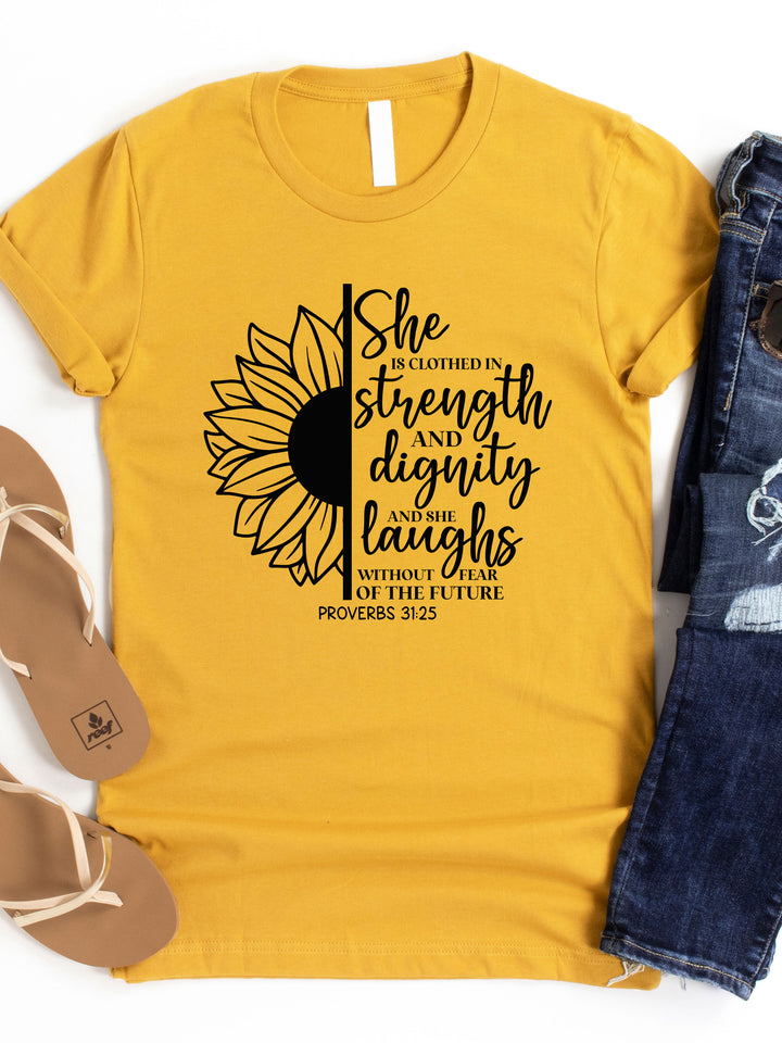 She Is Clothed In Strength & Dignity Graphic Tee