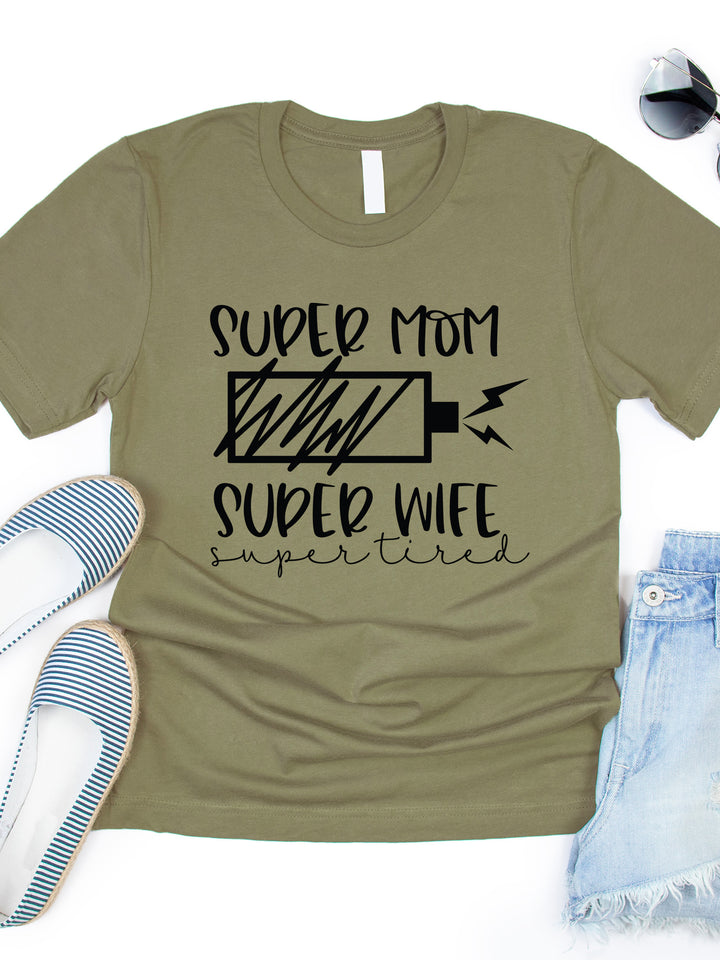 Super Mom, Super Tired Graphic Tee