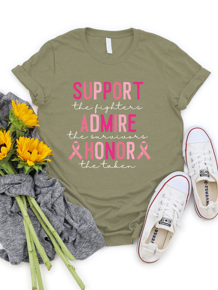 Support Admire Honor Graphic Tee