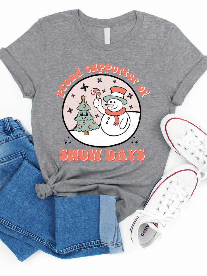 Proud Supporter Of Snow Days Graphic Tee
